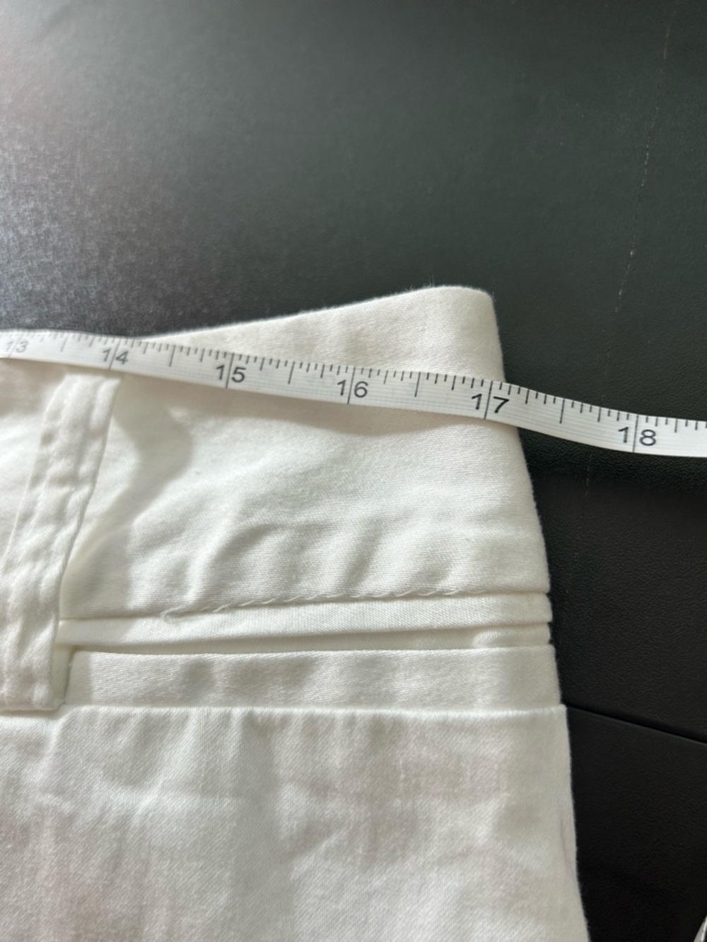 Cato White Straight Leg Pants Size 14 | Cropped Ankle Cotton Stretch Trousers - Picture 6 of 8